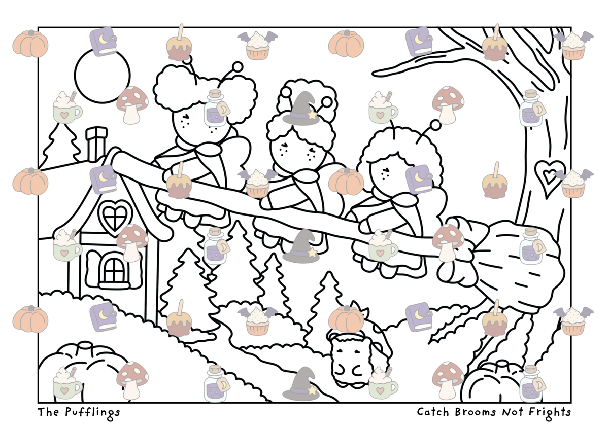 Enchanted Mail 💌🍂🎃 BLACK LINES