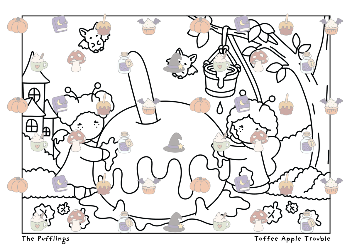 Enchanted Mail 💌🍂🎃 BLACK LINES