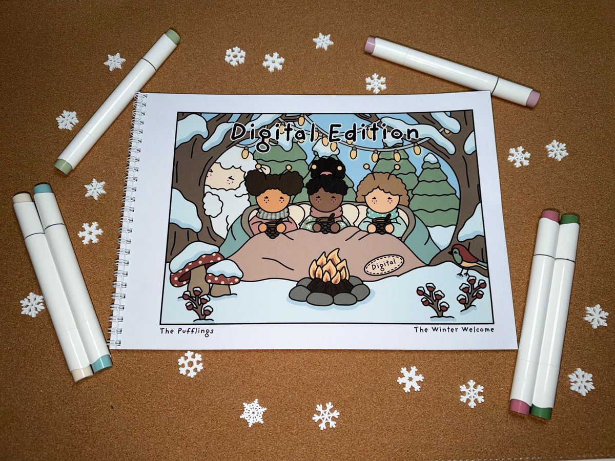 The Winter Welcome — Digital Colouring Book