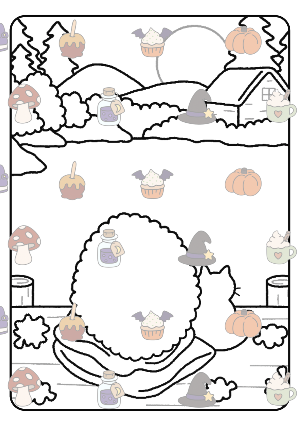 Enchanted Mail 💌🍂🎃 BLACK LINES