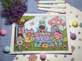 The Pufflings Vol.1 Cardstock Book. (LIGHT Grey Lines)
