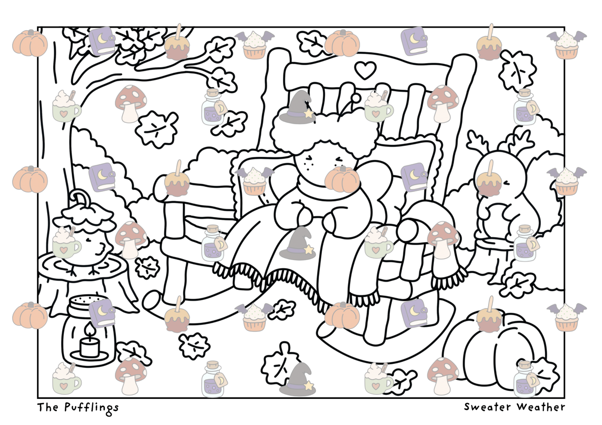 Enchanted Mail 💌🍂🎃 BLACK LINES