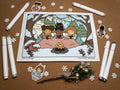 The Winter Welcome — Grey Lines Cardstock Colouring Book