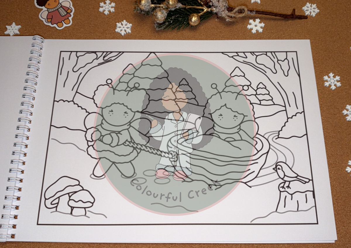 The Winter Welcome — Digital Colouring Book
