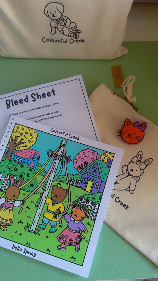 Book, Clip, Bleed sheet and Pen case bundle!