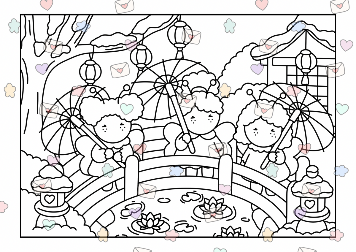 The Pufflings Vol.1 DIGITAL Book (BLACK LINES)