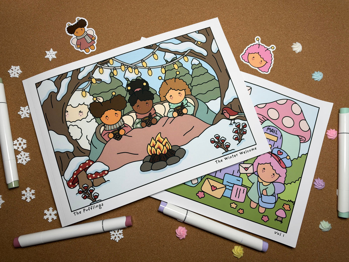 The Pufflings – A Cosy Little Bundle Grey line books