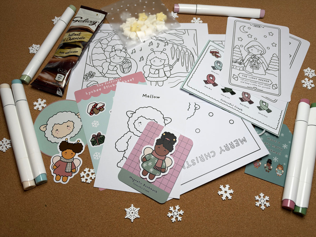 The Winter Welcome — Winter Goodie Box & Black line book