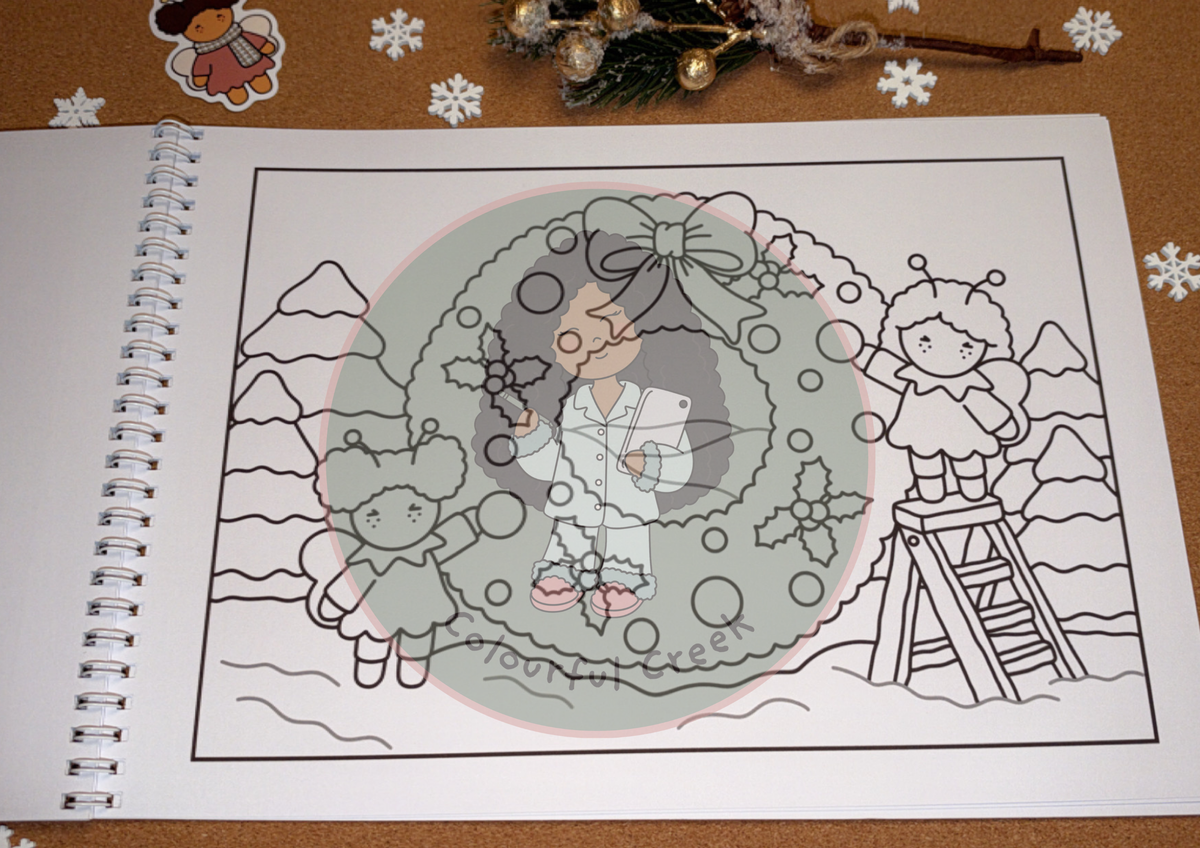 The Winter Welcome — Digital Colouring Book