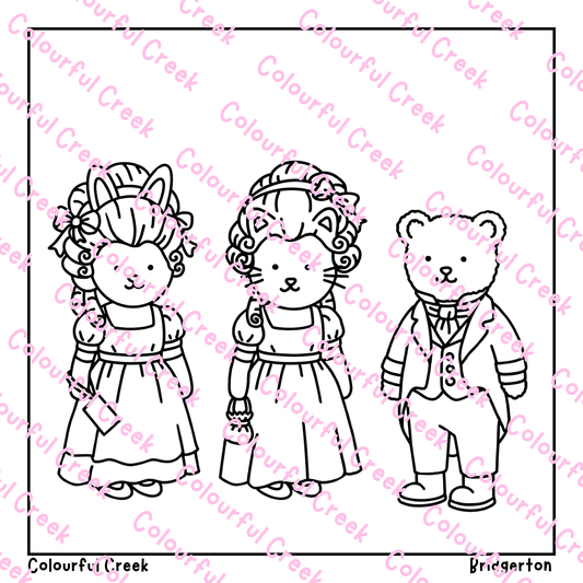 Free Bridgerton fancy dress digital print 👗
